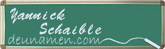 Yannick Schaible Visitenkarte